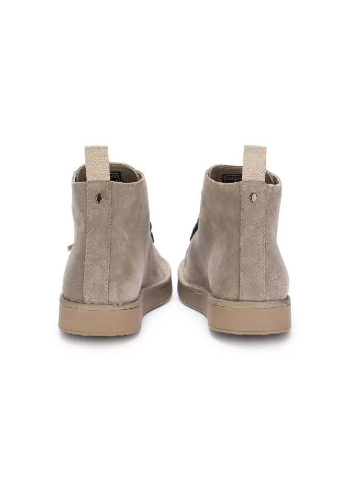 PANCHIC | TRONCHETTI CAMOSCIO GRIGIO CHIARO LACCI BLU Vendita Economica