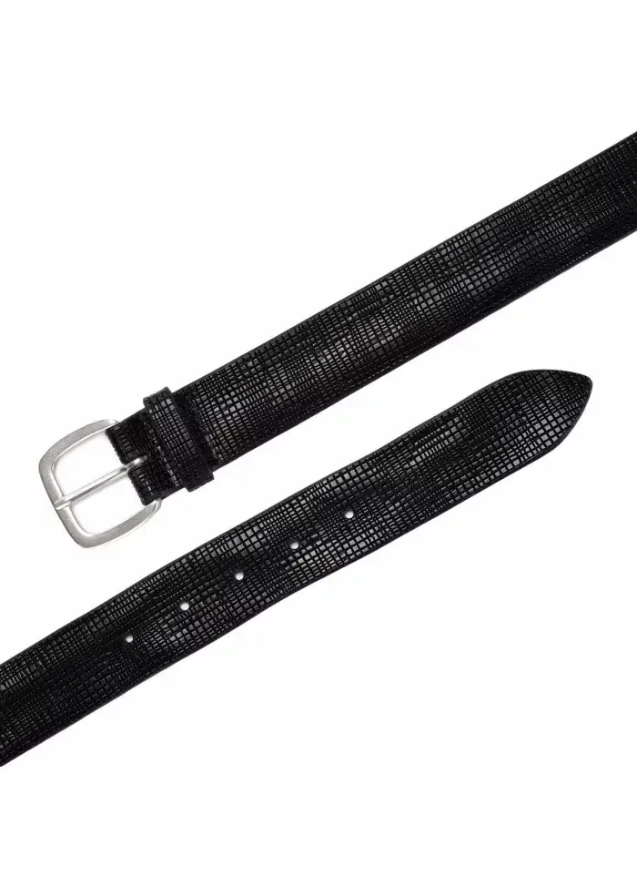ORCIANI | CINTURA PELLE LASERATA CROSS NERO Negozio