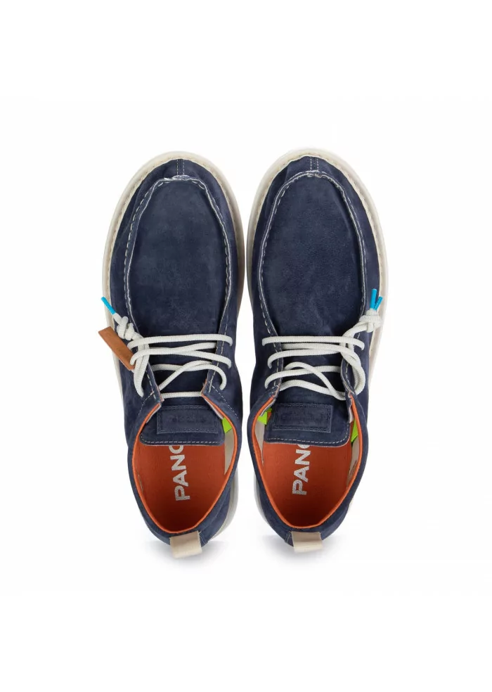 PANCHIC | SCARPE ALLACCIATE CAMOSCIO BLU Nuova