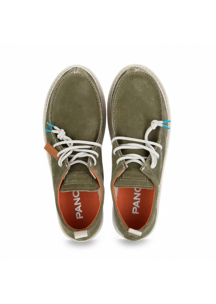 PANCHIC | SCARPE ALLACCIATE CAMOSCIO VERDE SALVIA Moda