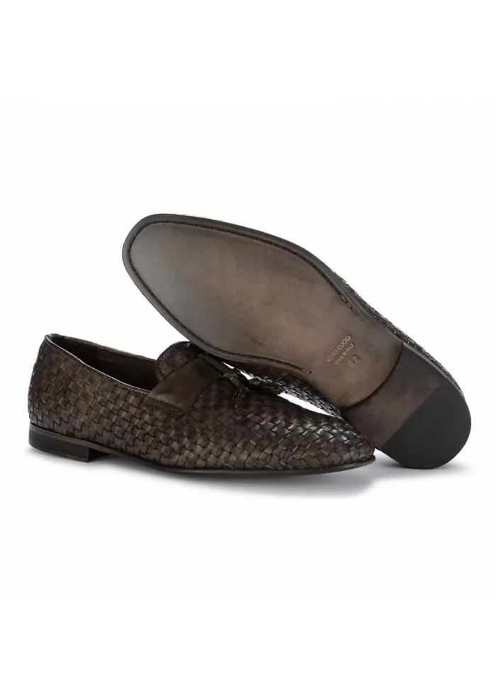 PAWELK'S | MOCASSINI INTRECCIO TUFF PELLE MARRONE Italia