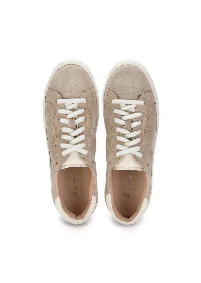 MANOVIA 52 | SNEAKERS WATER PELLE SCAMOSCIATA BEIGE In Linea