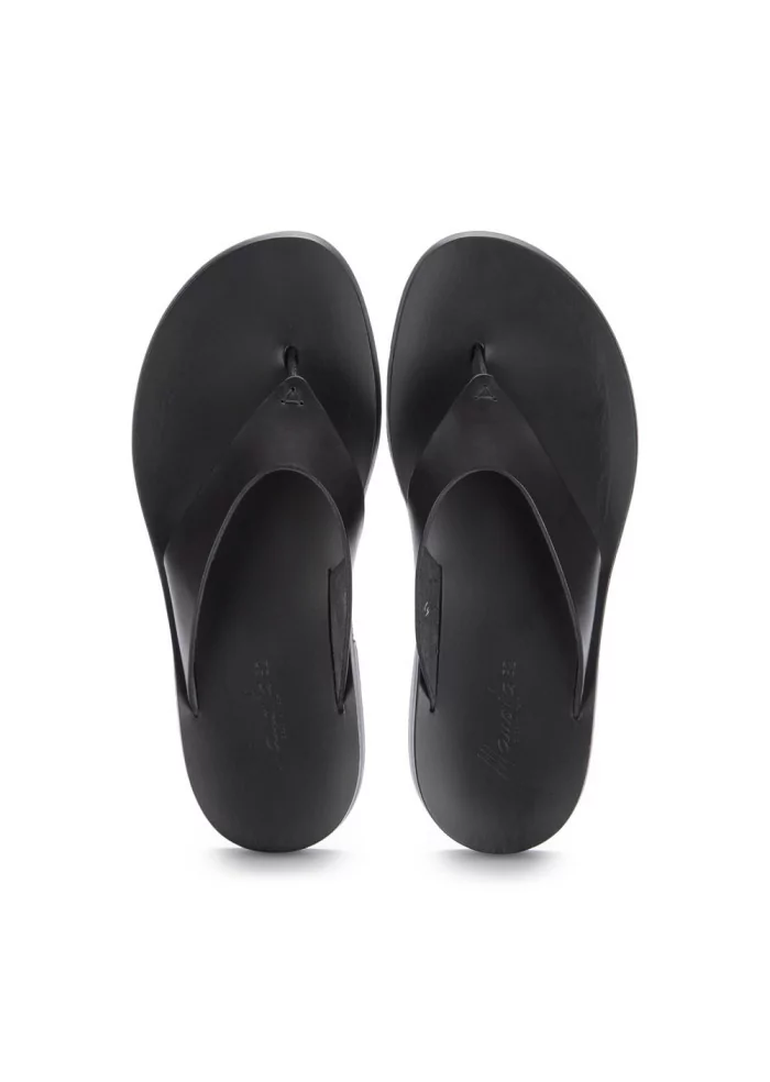MANOVIA 52 | SANDALI INFRADITO PELLE NERO Nuovo
