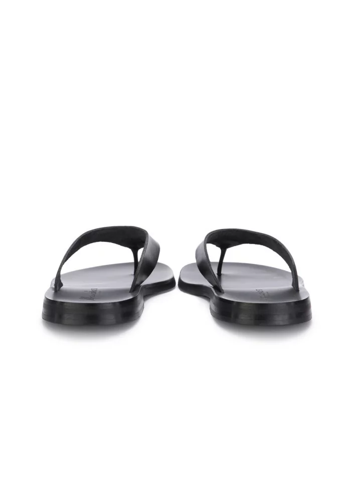 MANOVIA 52 | SANDALI INFRADITO PELLE NERO Nuovo