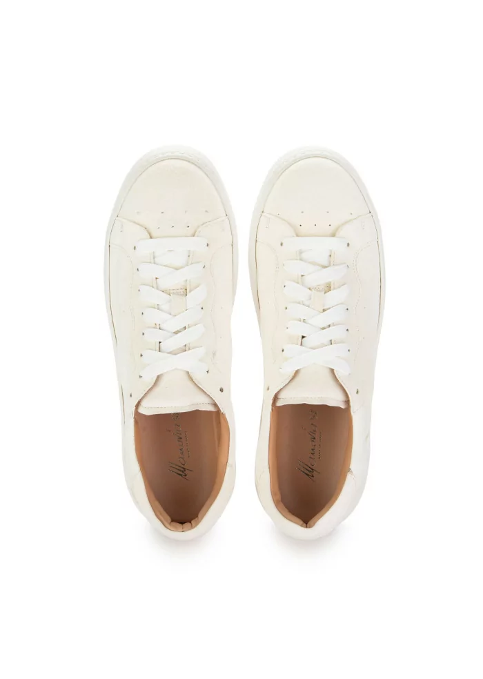 MANOVIA 52 | SNEAKERS WATER PELLE SCAMOSCIATA BIANCO Promozione