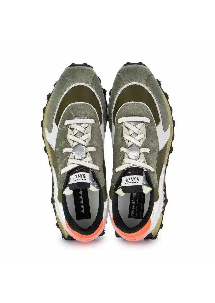 RUN OF | SNEAKERS BODRUM HELLMUT VERDE BIANCO Qualità Garantita