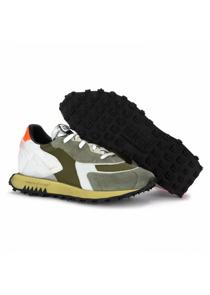 RUN OF | SNEAKERS BODRUM HELLMUT VERDE BIANCO Qualità Garantita