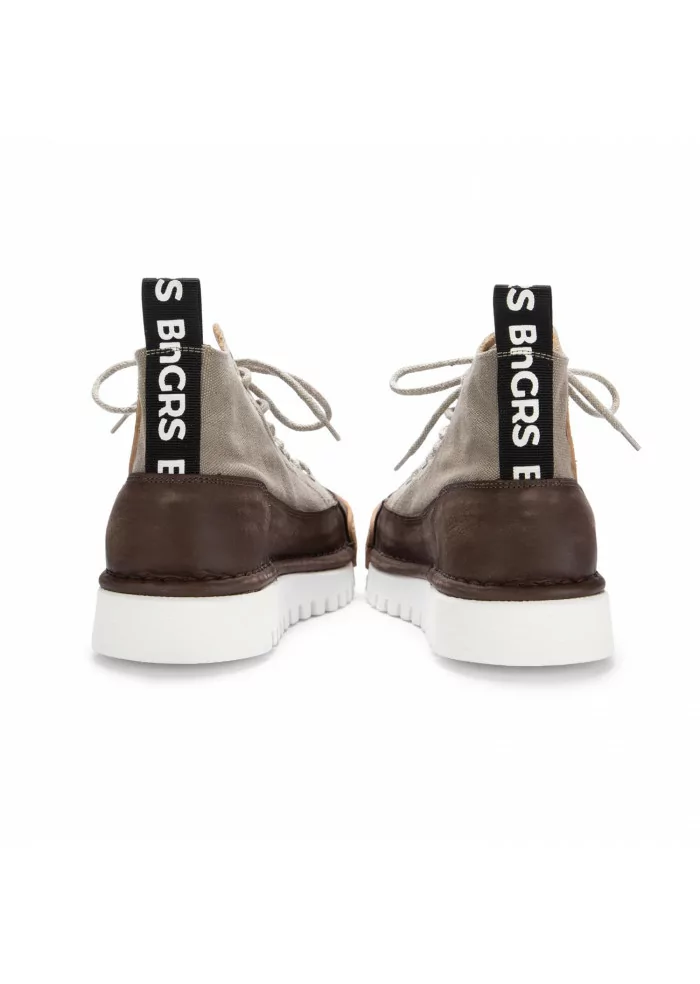 BNG REAL SHOES | SNEAKERS LA MOKA CANVAS HIGH MARRONE CACHI Acquista Ora