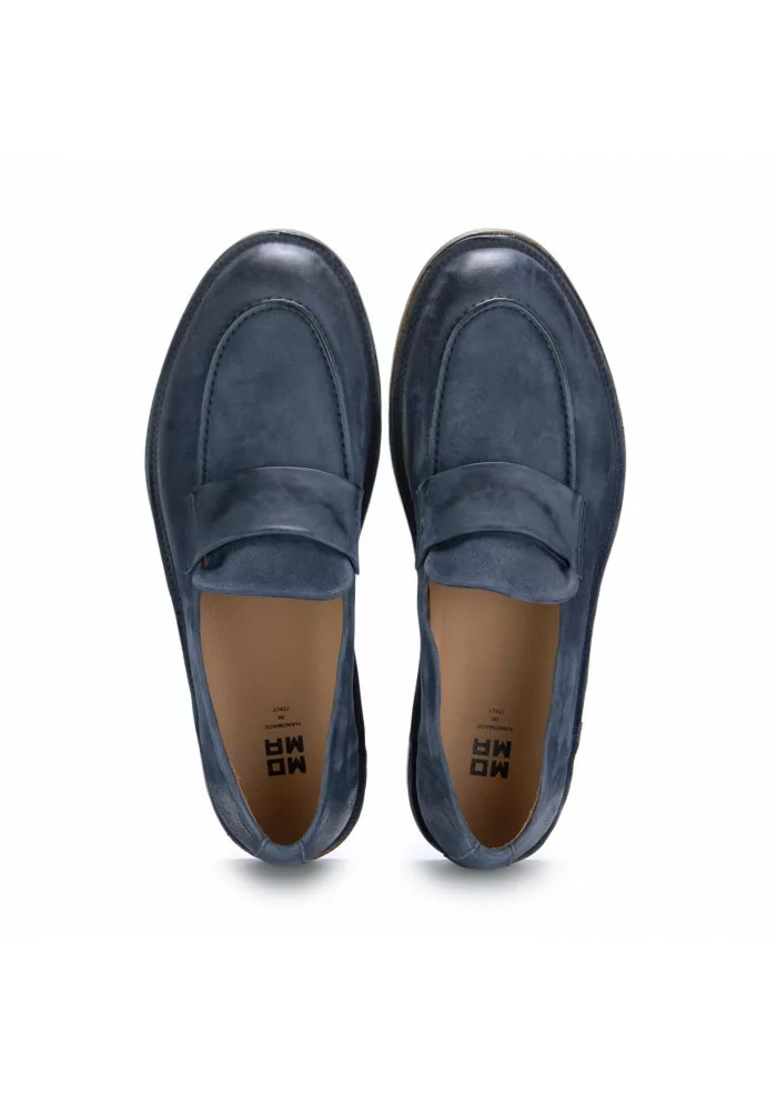 MOMA | MOCASSINI OLIVER WATER SCAMOSCIATO BLU NAVY Sottocosto