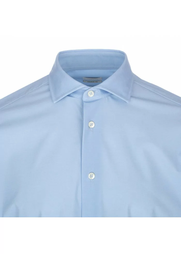 TRAIANO | CAMICIA ROSSINI RADICAL FIT AZZURRO In Vendita