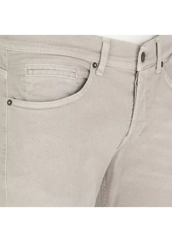 DONDUP | JEANS GEORGE SKINNY STRETCH BEIGE In Saldo