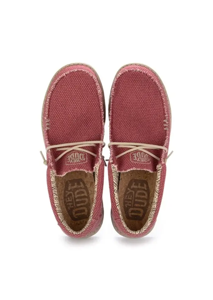 HEY DUDE | SCARPE BASSE WALLY BRAIDED ROSSO Moda