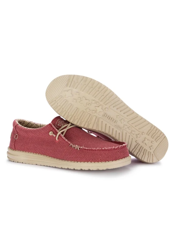 HEY DUDE | SCARPE BASSE WALLY BRAIDED ROSSO Moda