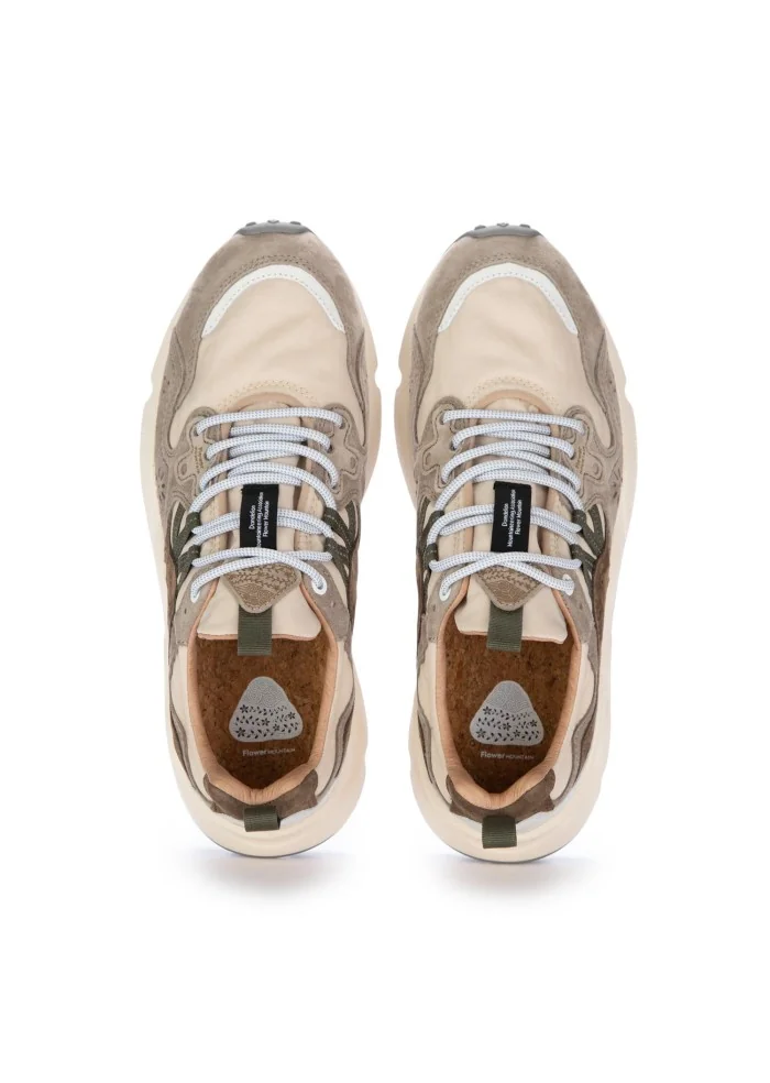FLOWER MOUNTAIN | SNEAKERS YAMANO 3 BEIGE MARRONE Italy