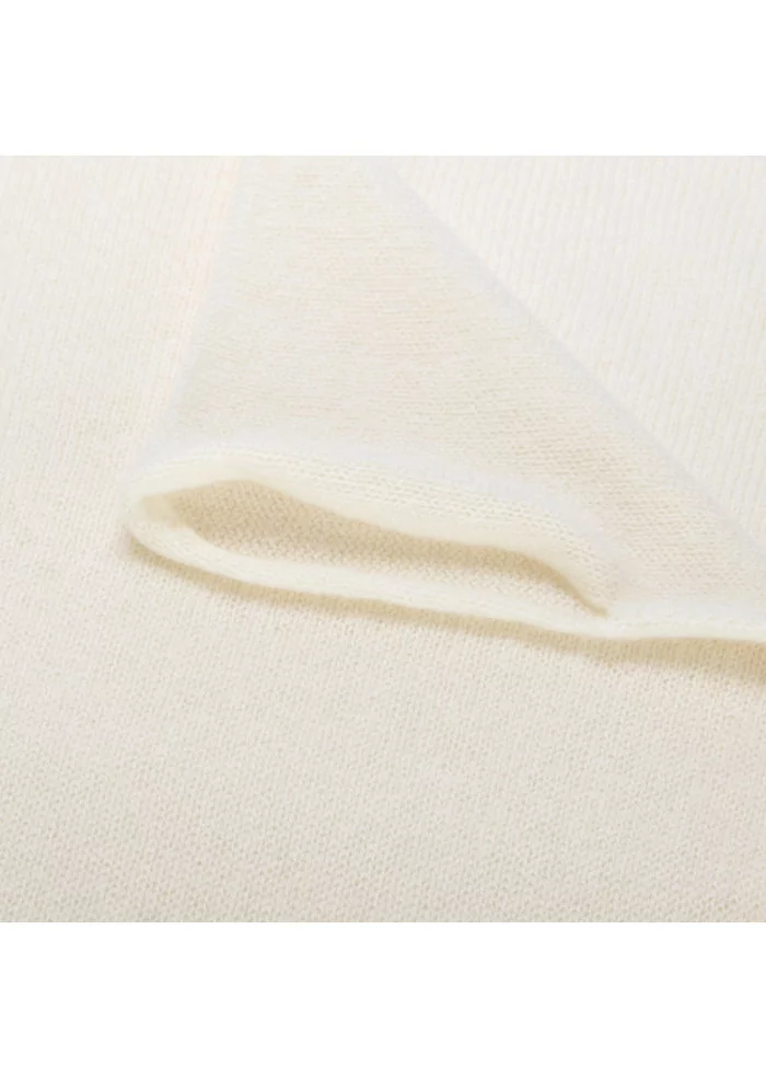 RIVIERA CASHMERE | SCALDACOLLO RASATO BIANCO PANNA Vendita