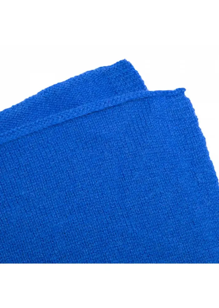 RIVIERA CASHMERE | SCIARPA RASATA CASHMERE BLU Pezzi Unici