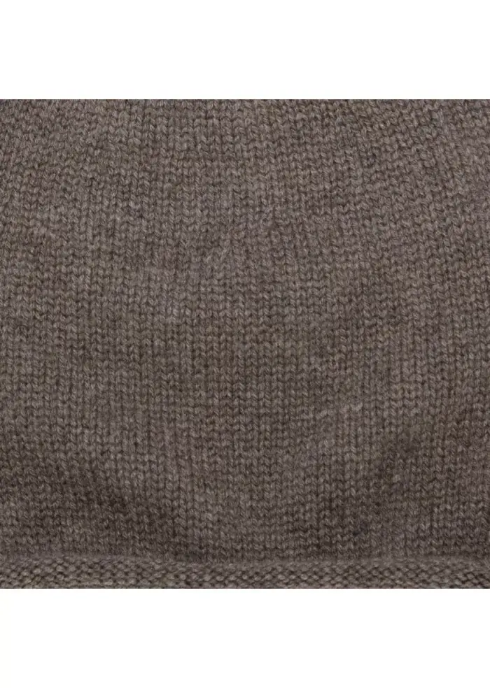 RIVIERA CASHMERE | BERETTO CASHMERE RASATO MARRONE Qualità Garantita