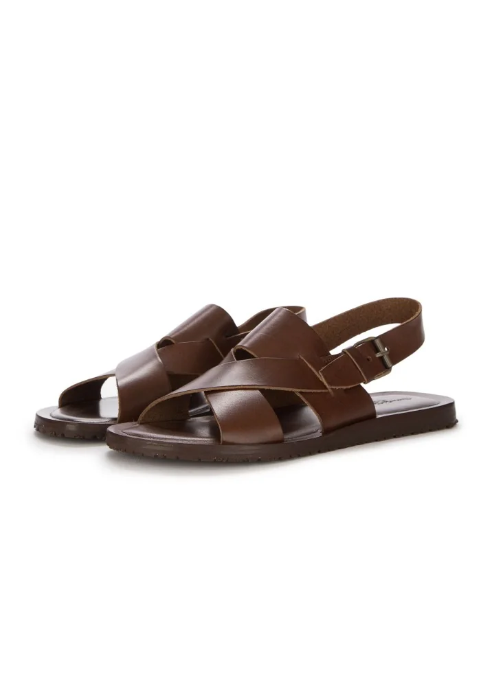 CUOIERIA TOSCANA | SANDALI INCROCIATI MARRONE Shopping Online
