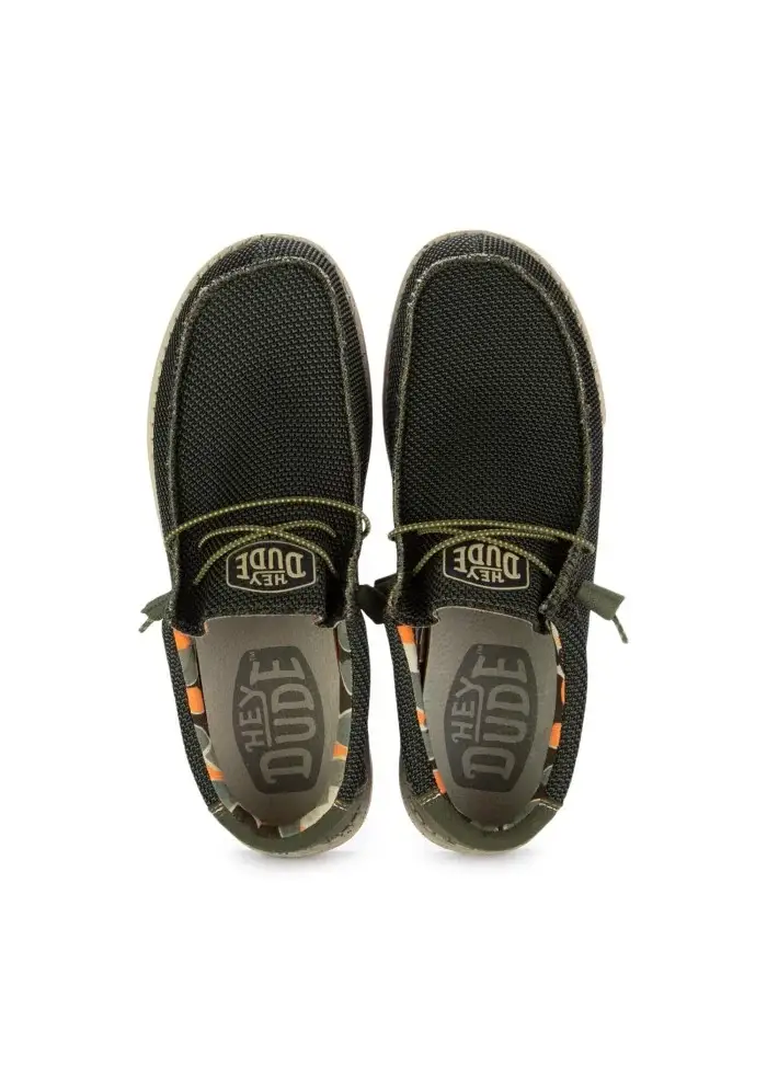 HEY DUDE | SCARPE BASSE WALLY SOX STITCH VERDE In Saldo