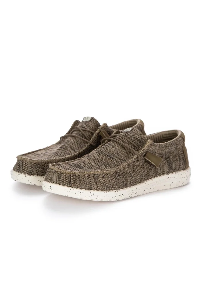 HEY DUDE | SCARPE BASSE WALLY SOX MARRONE Nuova