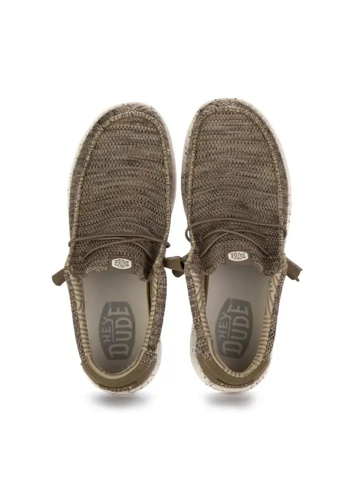 HEY DUDE | SCARPE BASSE WALLY SOX MARRONE Nuova