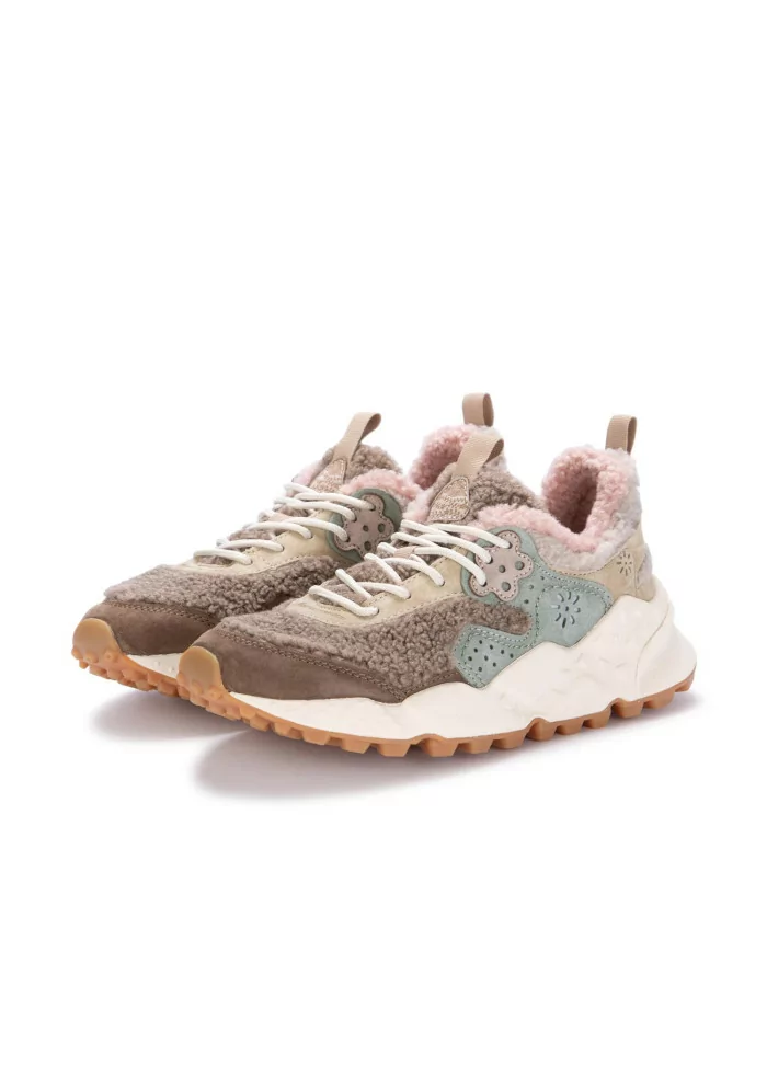 FLOWER MOUNTAIN | SNEAKERS KOTETSU TEDDY MARRONE ROSA Soddisfazione Garantita