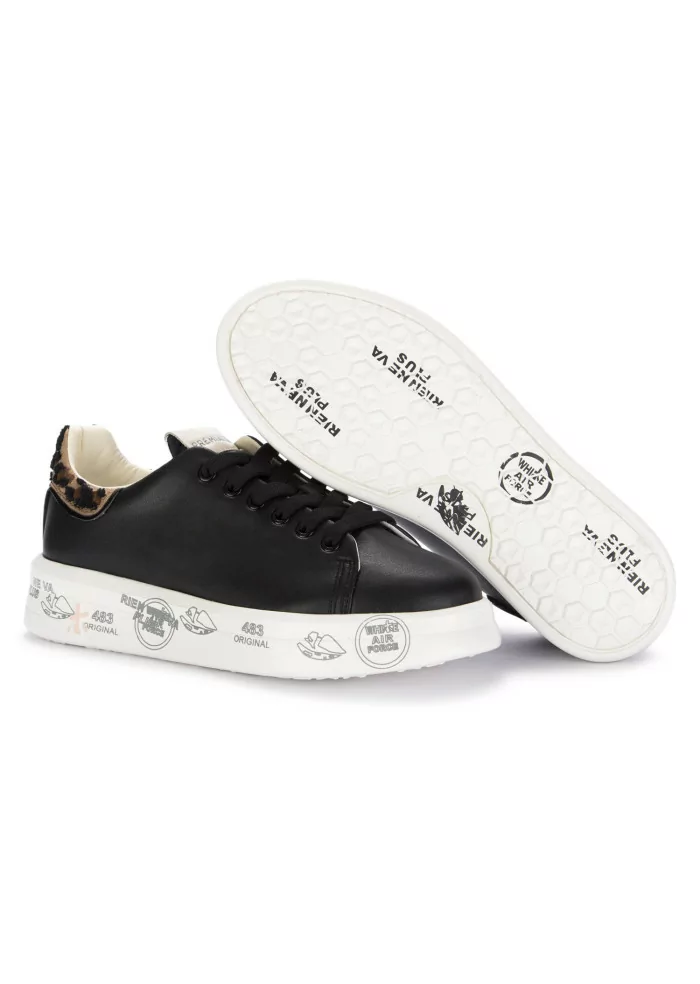 PREMIATA | SNEAKERS BELLE PELLE NERO MACULATO Sconto