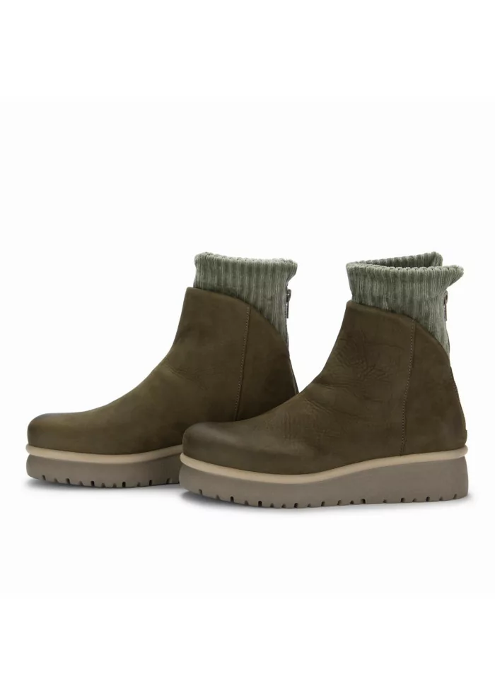 PATRIZIA BONFANTI | TRONCHETTI YAYA PELLE VERDE MILITARE Offerta Pasqua