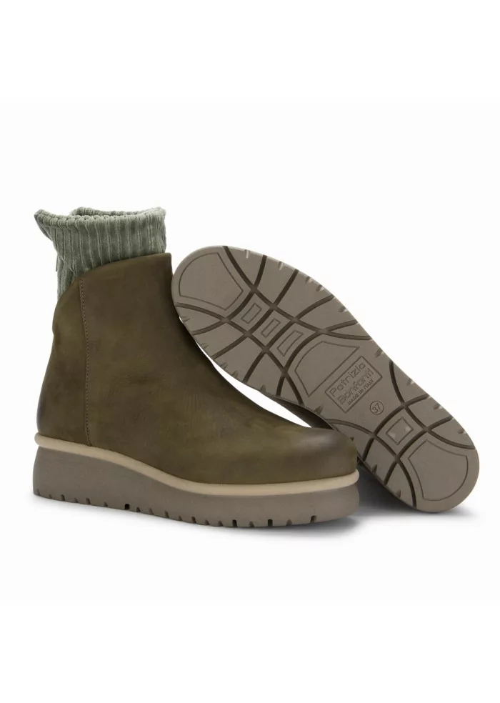 PATRIZIA BONFANTI | TRONCHETTI YAYA PELLE VERDE MILITARE Offerta Pasqua
