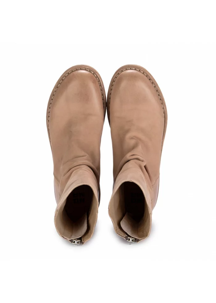 MOMA | STIVALI TRONCHETTO BANDOLERO MARRONE TAUPE Offerta San Valentino