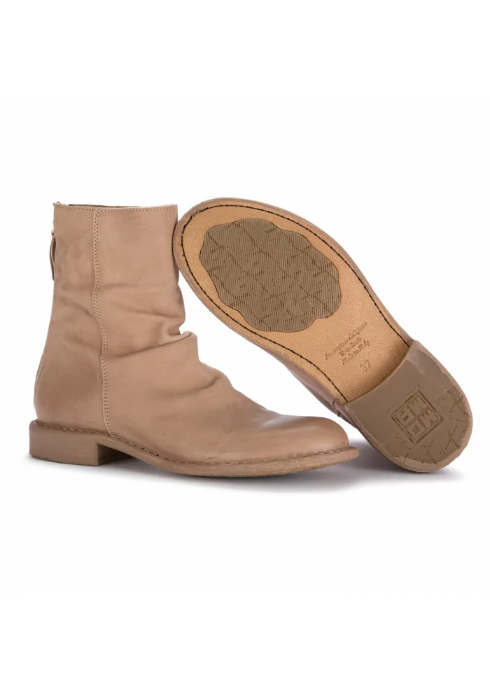 MOMA | STIVALI TRONCHETTO BANDOLERO MARRONE TAUPE Offerta San Valentino