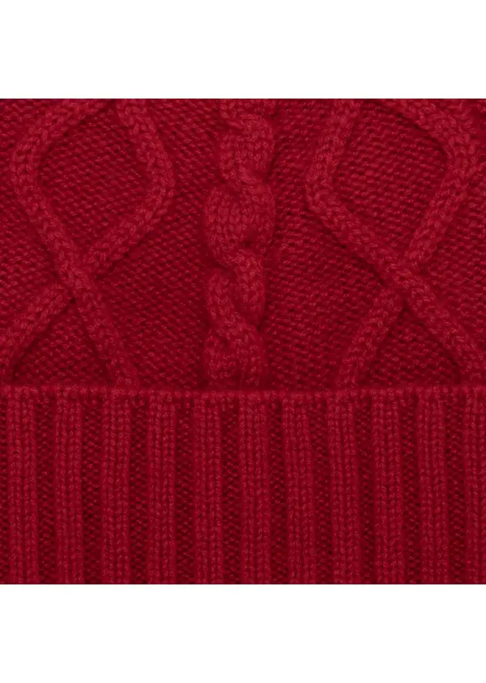 RIVIERA CASHMERE | BERRETTO WAFFLE ROSSO Offerta temporanea