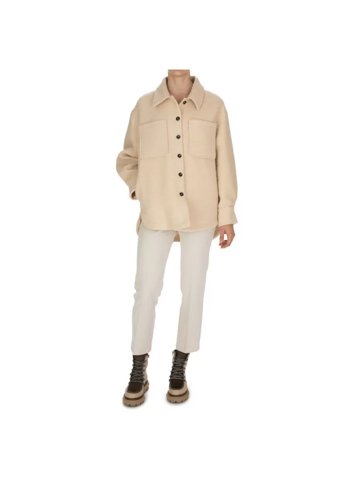 KARTIKA | PANTALONI JOGGING BIANCO PANNA Consegna Veloce