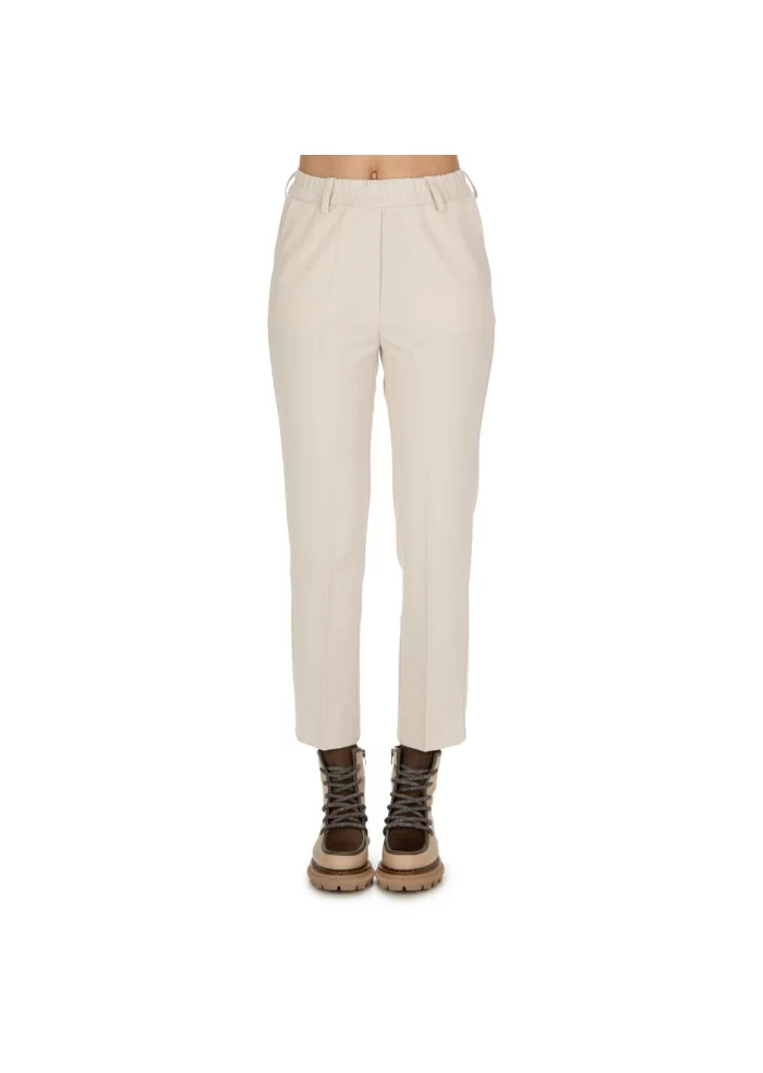 KARTIKA | PANTALONI JOGGING BIANCO PANNA Consegna Veloce