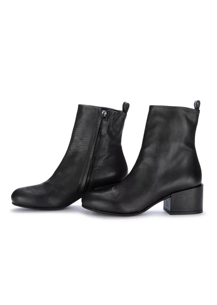 VICOLO 8 | STIVALETTI CON TACCO PELLE LAVATA NERO Promozione Limitata