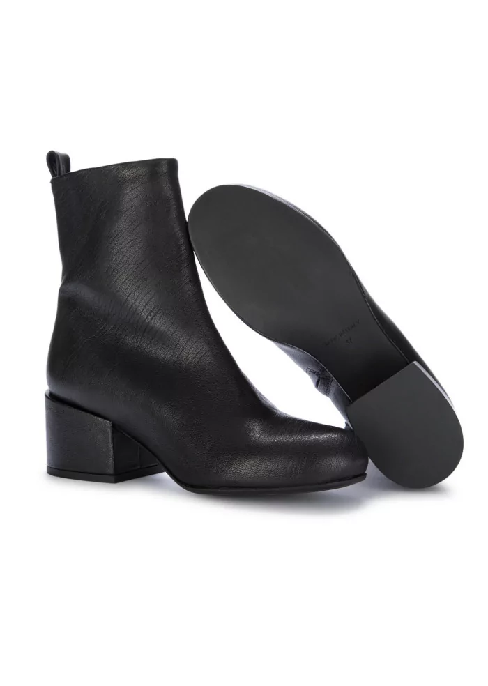 VICOLO 8 | STIVALETTI CON TACCO PELLE LAVATA NERO Promozione Limitata