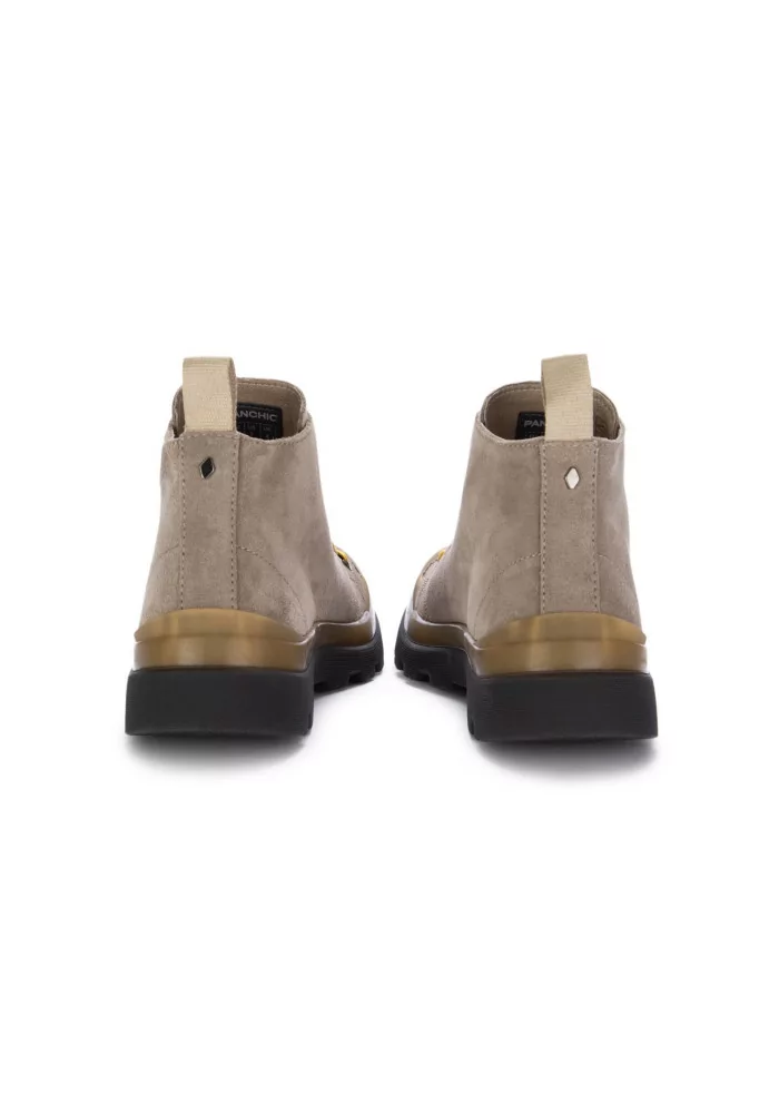 PANCHIC | STIVALETTI ALLACCIATI CAMOSCIO GRIGIO CHIARO Liquidazione