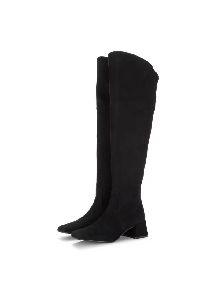 MA+DE 94 | STIVALI ALTI CAMOSCIO NERO