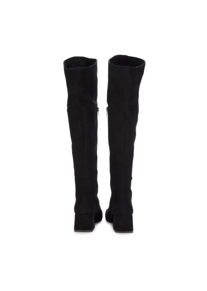 MA+DE 94 | STIVALI ALTI CAMOSCIO NERO Novità