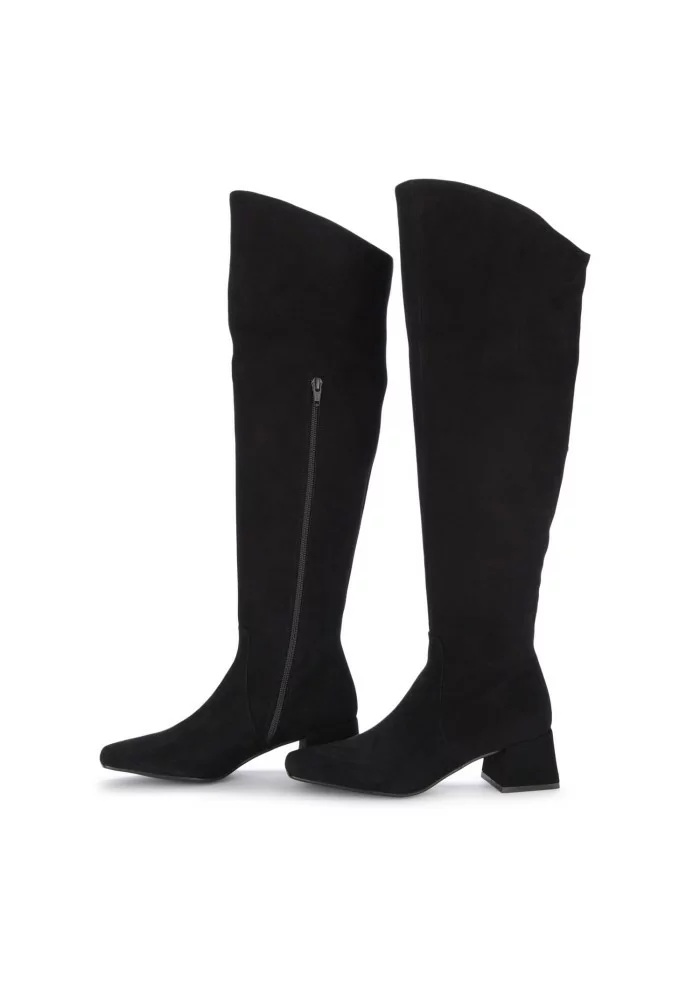 MA+DE 94 | STIVALI ALTI CAMOSCIO NERO Novità