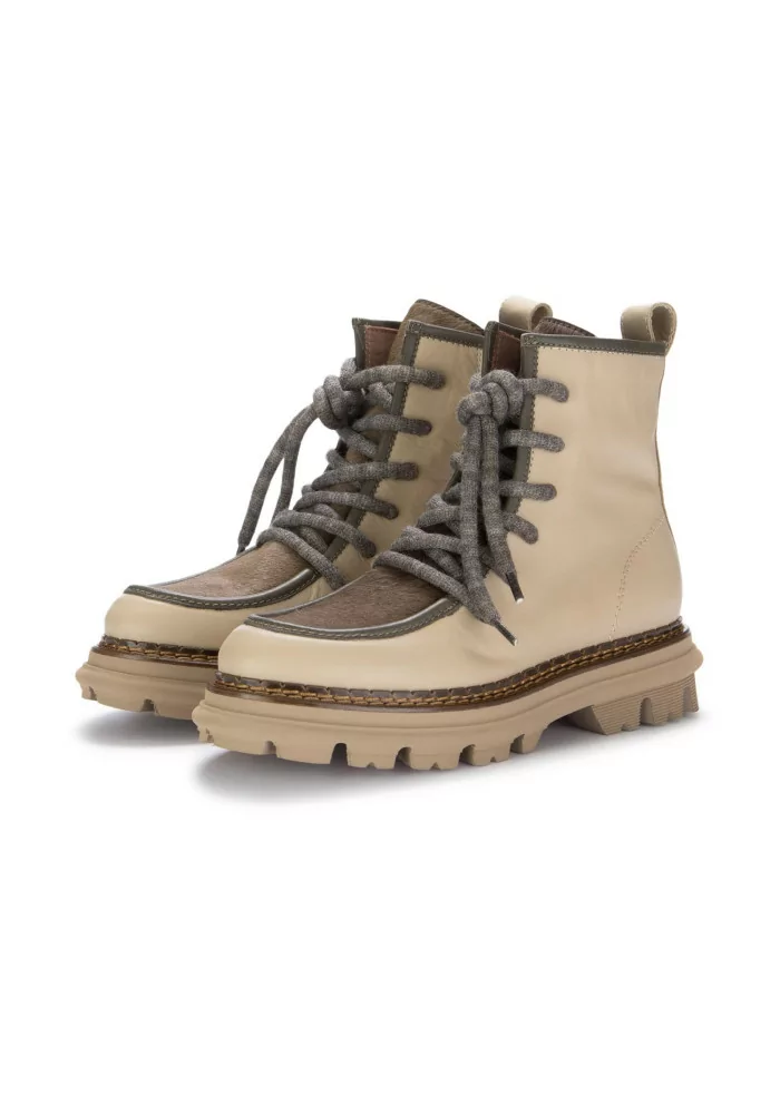 CATERINA C | TRONCHETTI PELLE CAVALLINO BEIGE Rilascio limitato