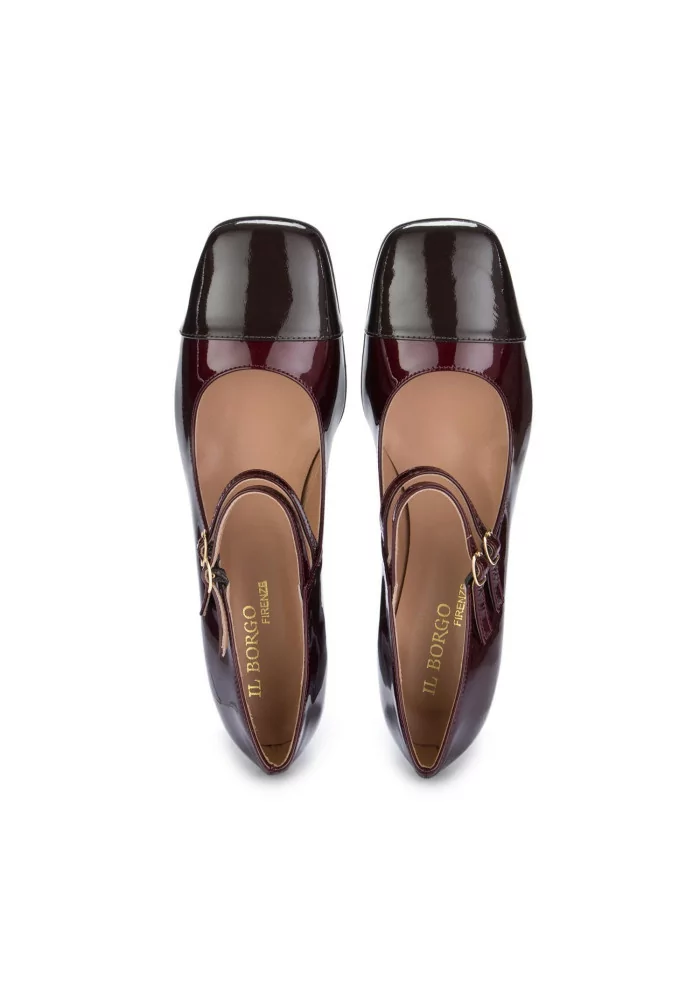 IL BORGO FIRENZE | SCARPE CON TACCO MARRONE BORDEAUX Fino al 50% di sconto