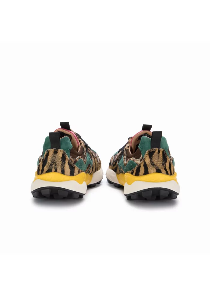 FLOWER MOUNTAIN | SNEAKERS YAMANO 3 PONY HAIR MARRONE MULTICOLORE Super sconto
