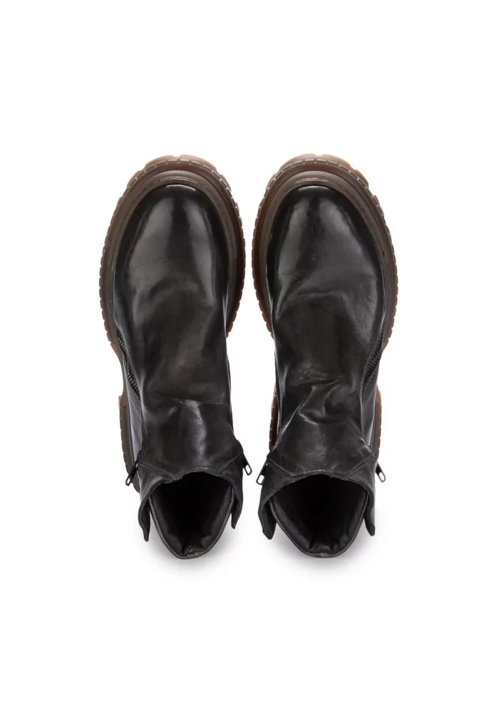 PAWELK'S | STIVALETTI CRUST ZIP MARRONE FANGO Officina