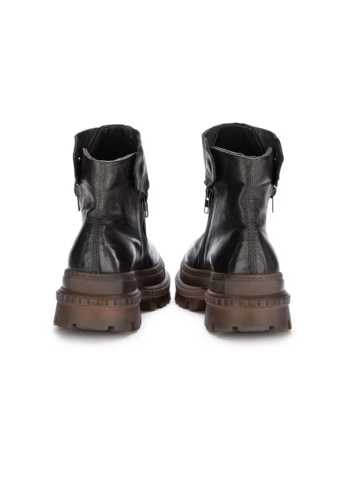 PAWELK'S | STIVALETTI CRUST ZIP MARRONE FANGO Officina