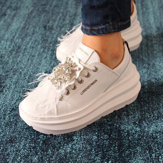 ﻿Lorenzo Mari Sneakers Veronica white Sconto