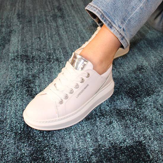 Lorenzo Mari Sneakers Fenice White Saldi Di Fabbrica