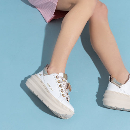 Lorenzo Mari Sneaker Clio Bianco/Platino Negozio