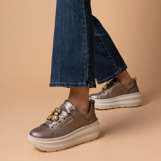 Lorenzo Mari Sneakers Ariel nocciola In Saldo