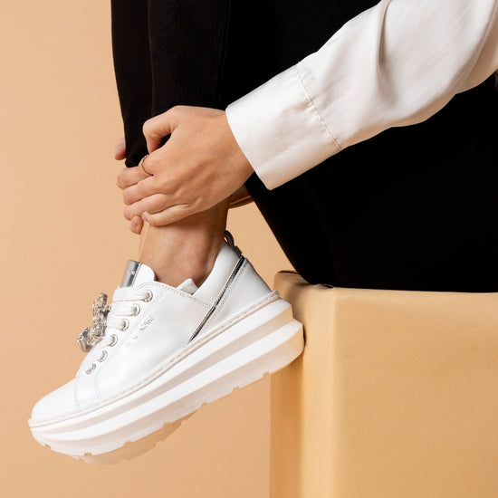 Lorenzo Mari Sneakers Tiana white Moda